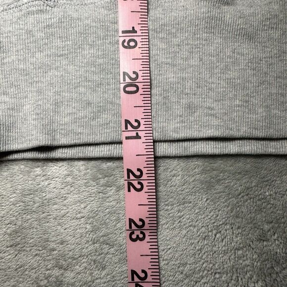 American Eagle Hoodie Women Size M Gray Pullover Preppy Academia AEO Est 77 Y2K - Picture 9 of 14